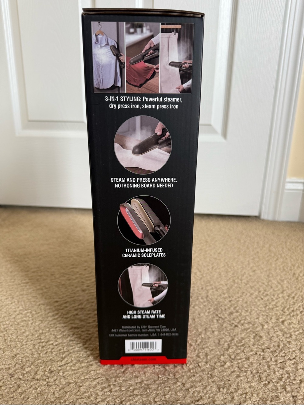 NWT SteamPress 3-in-1 Handheld Garment Steamer & Iron - Picture 4 of 8
